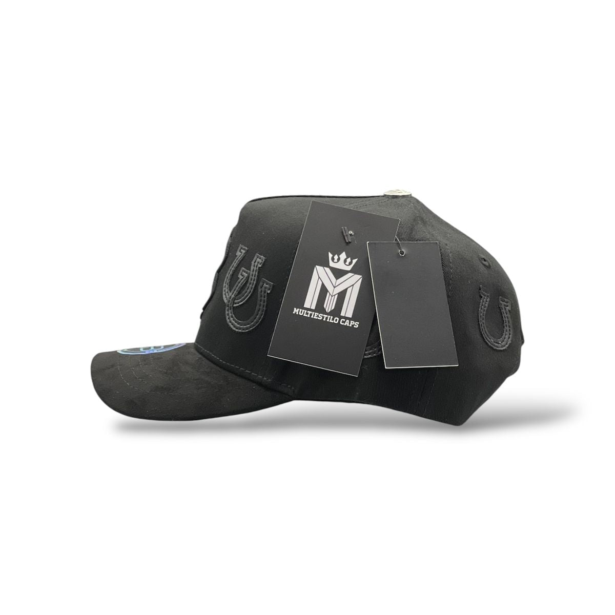 GORRA SOMBRERO BLANCO HUELLA BLACK