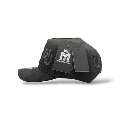 GORRA SOMBRERO BLANCO HUELLA BLACK