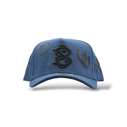 GORRA SOMBRERO BLANCO HUELLA MEZCLILLA
