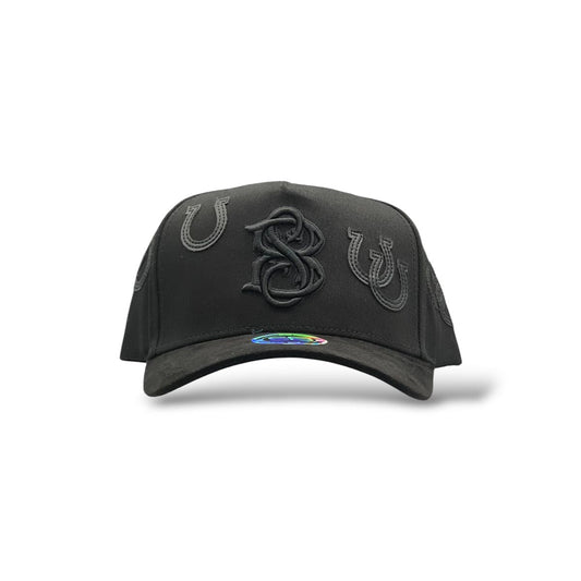 GORRA SOMBRERO BLANCO HUELLA BLACK