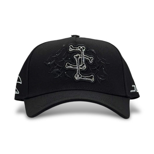GORRA JC HATS BONES BLACK